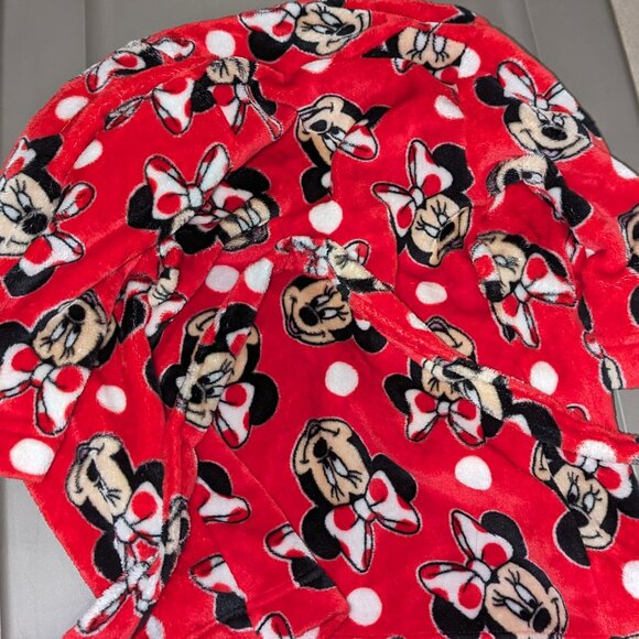 Red Minnie Mouse Robe - size 2T/3T - Picture 6 of 6